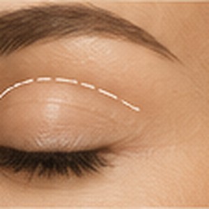 Eyelid Surgery / Blepharoplasty — upper eyelid detail