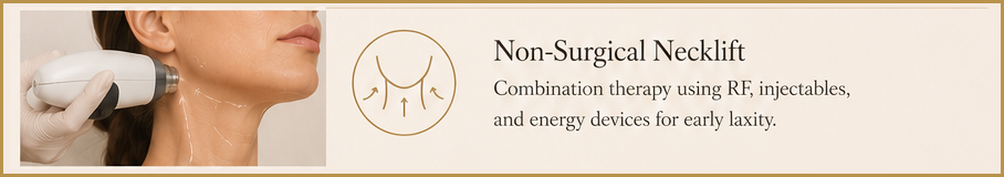 Non-Surgical Necklift — energy-based jawline and neck refinement